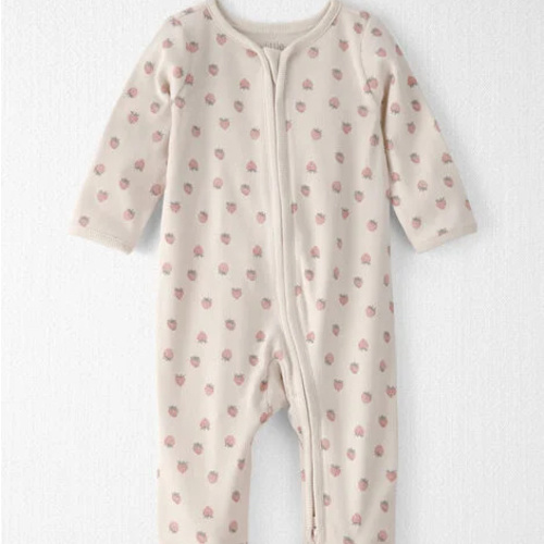 Baby Girl Organic Cotton Sleep & Play Pajama in Strawberry - Little Planet | Carter's