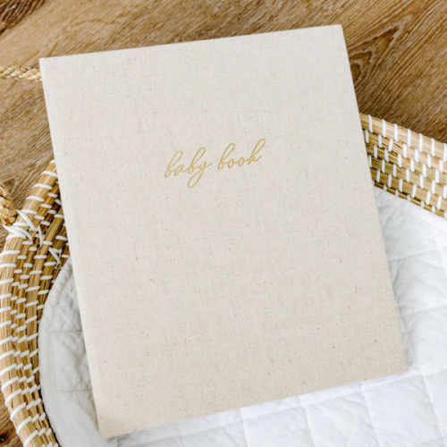 First Year Baby Memory Book - Sand