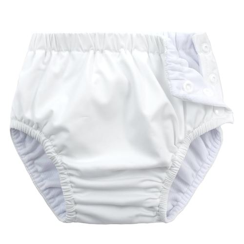 Baby Newborn Reusable Swim Diapers Washable Toddler Unisex Swim Diaper Infant Swimming Diapers White, 3-6 Months