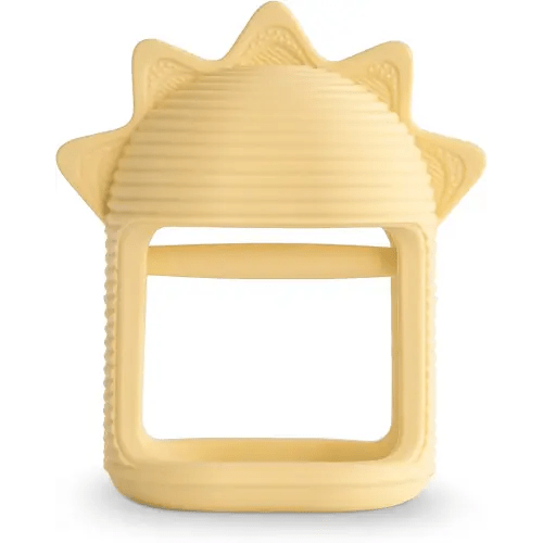 mushie Silicone Baby No-Drop Sun Teether Toy