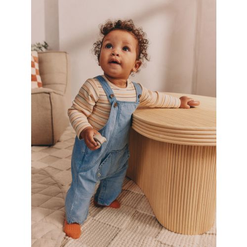 Blue Baby Denim Dungarees and Bodysuit Set (0mths-2yrs)