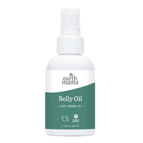 Earth Mama Belly Oil for Pregnancy, Bath Oil, 4 fl oz HSA/FSA Eligible