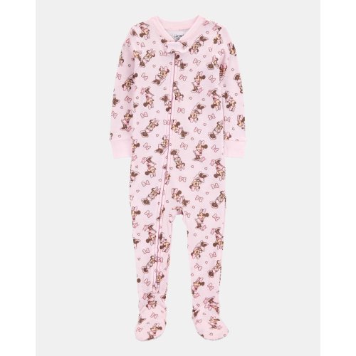 Baby Disney© Minnie Mouse Snug Fit Cotton Footie 1-Piece Pajamas - Pink | Carter's