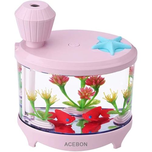 Portable Mini Humidifier, 460ml Cool Mist Small Humidifier, USB Quiet Operation Desktop Humidifiers for Baby Bedroom Travel Office Home, 2 Mist Modes (Pink)