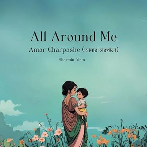 All Around Me | Amar Charpashe (আমার চারপাশে): Bengali & English High Contrast Picture Poem Book for Kids | Includes Pronunciation Guides in English