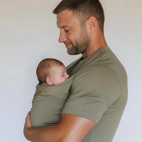 T-Shirt Super Dad - Baby Carrier Shirt for Dad - Gift for Daddy