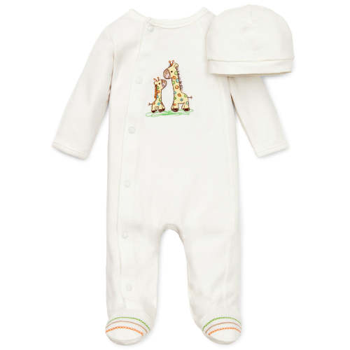 Giraffe Footed One-Piece & Hat