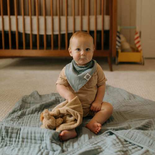 Dune Muslin Baby Quilt | 100% Cotton Baby Blanket – Parker Baby Co.