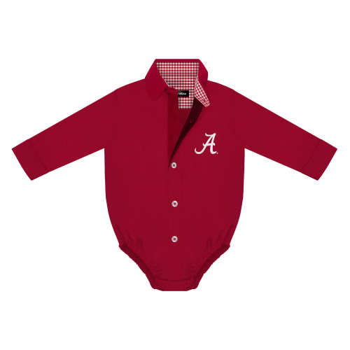 Alabama Crimson Tide Button-Up Bodysuit | College Baby