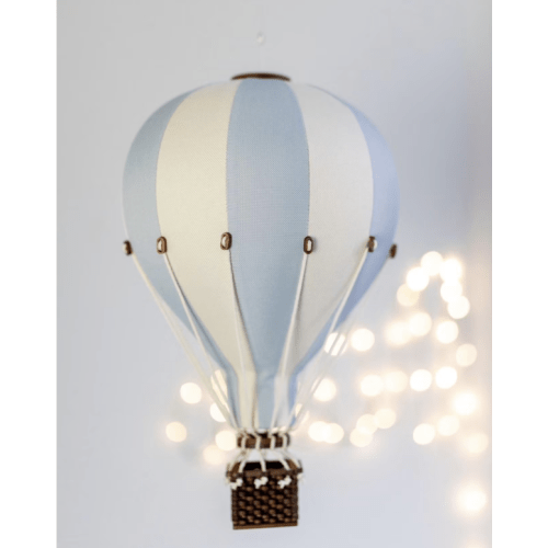 Hot Air Balloon Pastel Blue - Cream