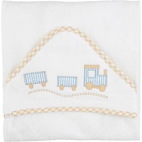 Mud Pie Kids Train Hooded Towel; 30" X 30"