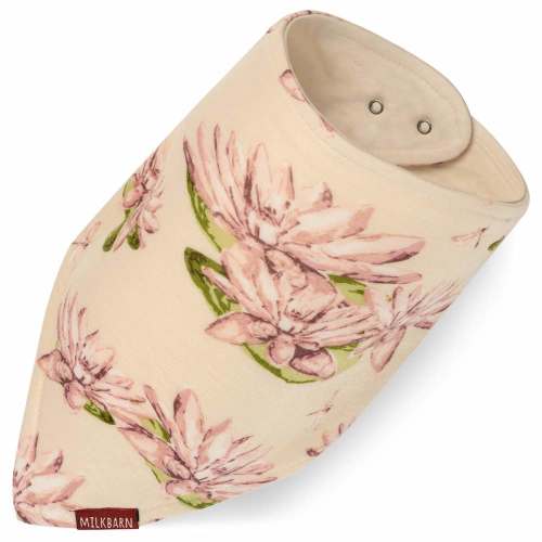 Water Lily Bamboo Three-Layer Kerchief Bib