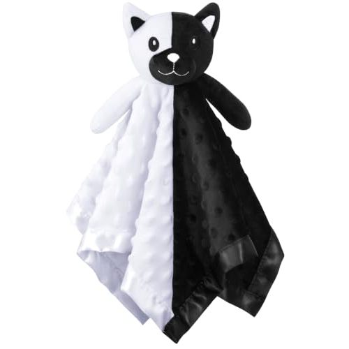 Pro Goleem Cat Loveys for Babies, Soft Security Blanket High Contrast Baby Toys for Newborn Stuffed Animals Baby Gifts for Boys and Girls, 16 Inch