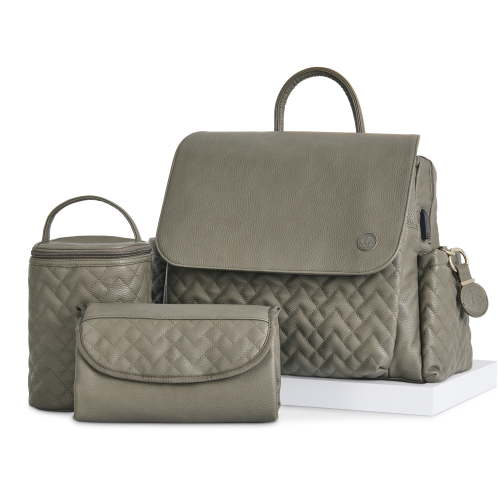 Hannah & Sophia Traveler 4pc Diaper Bag Set, Forest Green