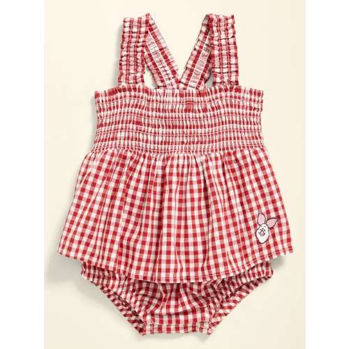 Old Navy x Disney Winnie the Pooh Smocked Skirt One-Piece for Baby
