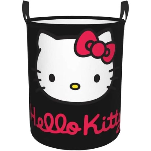 Hello Kitty Laundry Hamper Large Storage Basket Cartoon Sanrio Girls Boys Toy Organizer (Color 8, 42 * 34)