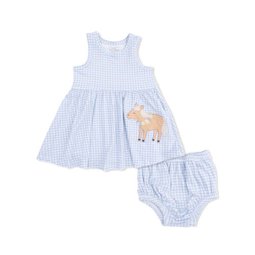 Tank Dress & Bloomer, Cute Farm Animals Horse Appliqué