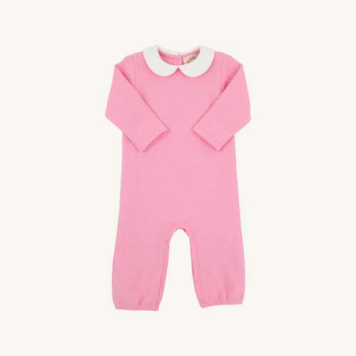 Poppy Dell Playsuit - Hamptons Hot Pink & Worth Avenue White