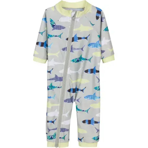 Sunsuit - Long Sleeve Romper Swimsuit | "Shark Feast"