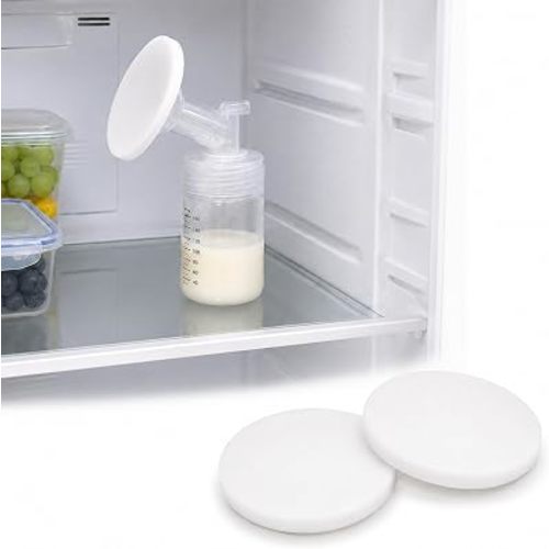 2 Pcs 83mm Silicone Breast Pump Cover for Spectra Flange for Fridge