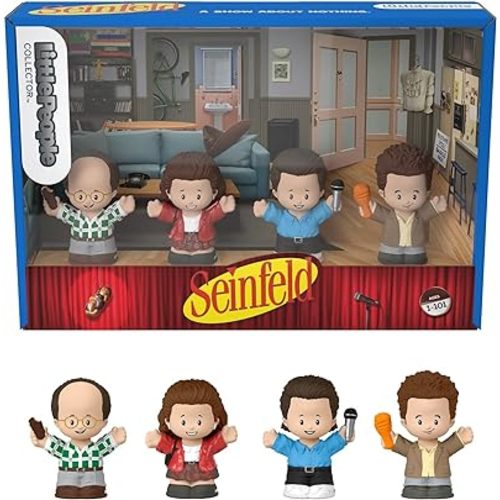 Little People Collector Seinfeld TV Series Special Edition Set in Display Gift Box for Adults & Fans, 4 Figures