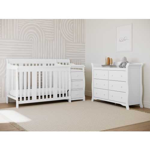Storkcraft Portofino 5-in-1 Convertible Crib and Changer | Ashley