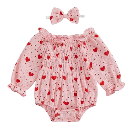 Infant Cute Baby Girl Outfit Long Sleeve Rompers Top Ruched Bodysuit Newborn Baby Girl Clothes 3 6 12 18 Months