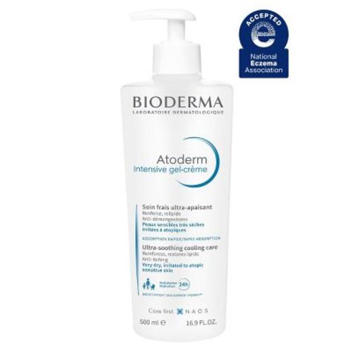 Bioderma Atoderm Intensive Body Gel Cream - 16.7oz: Unscented Deep Hydration, Nourishing Moisturizer for Sensitive Skin