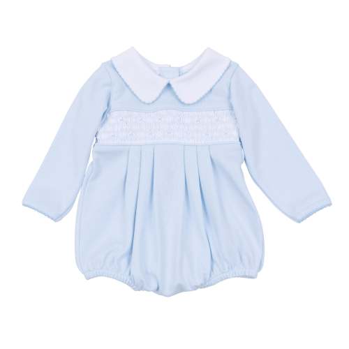 Smocked Long Sleeve Bubble