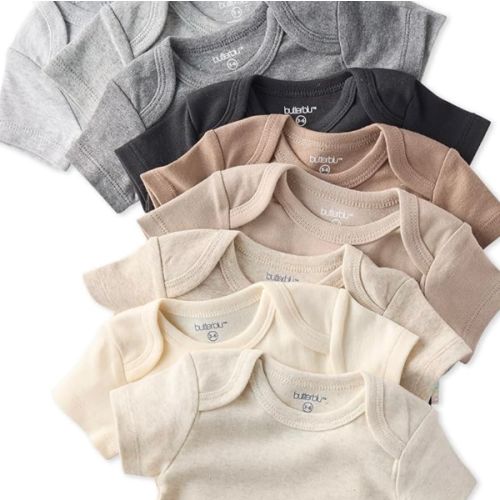 Butterblu Avery Multipack Short Sleeve Bodysuits 100% Organic Cotton