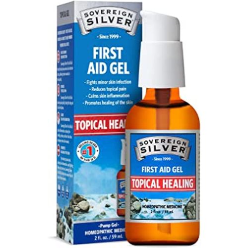 Sovereign Silver First Aid Gel – Topical Healing Homeopathic Medicine, 2 oz.