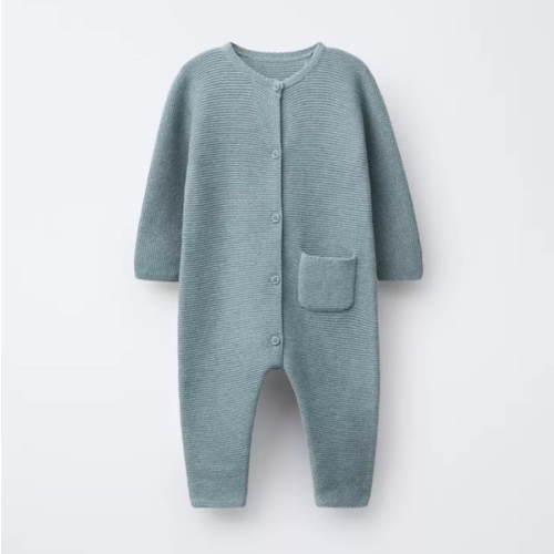 KNIT JUMPSUIT WITH LINKS - Green / Blue | ZARA United States