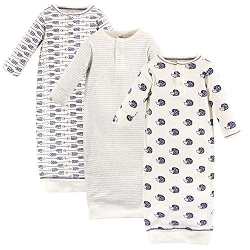 Touched by Nature Baby Organic Cotton Henley Gowns