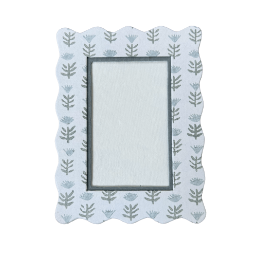 4x6 Block Printed Frame - Claire Serene