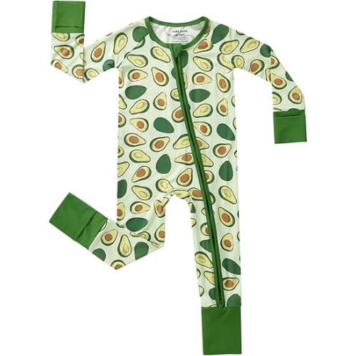 pureborn Baby Infant Boys Girls Zipper Sleeper Snug Fit Viscose from Bamboo Pajamas 0-24 Months
