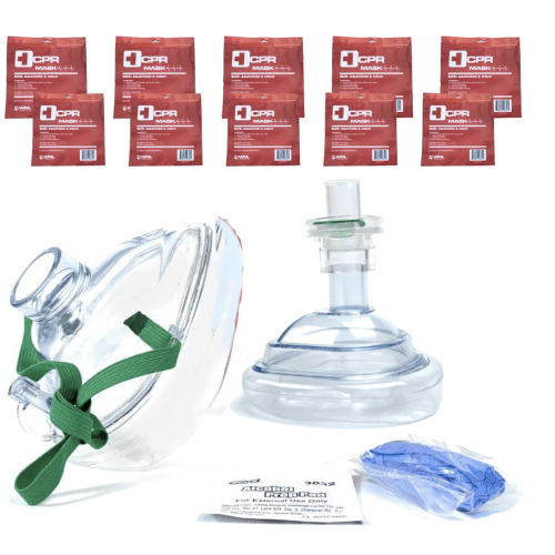 WNL Products FAK5000SGI-R Adult/Child and Infant CPR Rescue Mask Kit