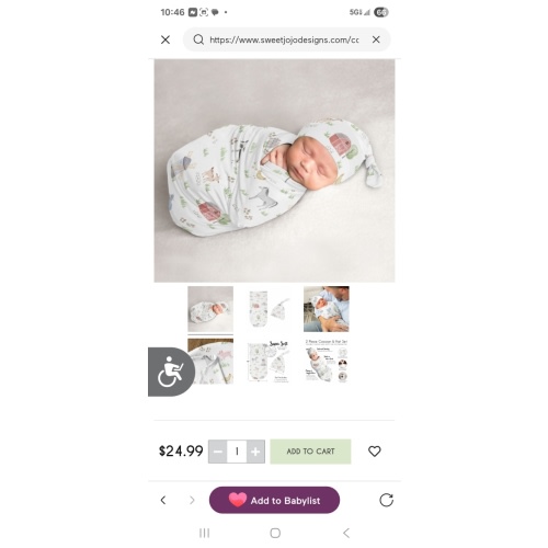 Farm Animals Collection Baby Cocoon and Beanie Hat - 2 Piece Set