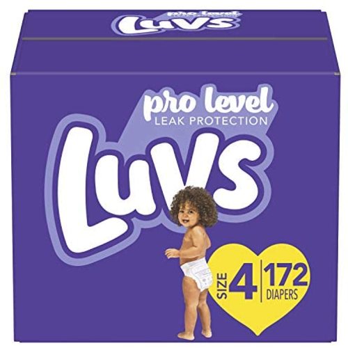 Diapers Size 4, 172 Count - Luvs Ultra Leakguards Disposable Baby Diapers