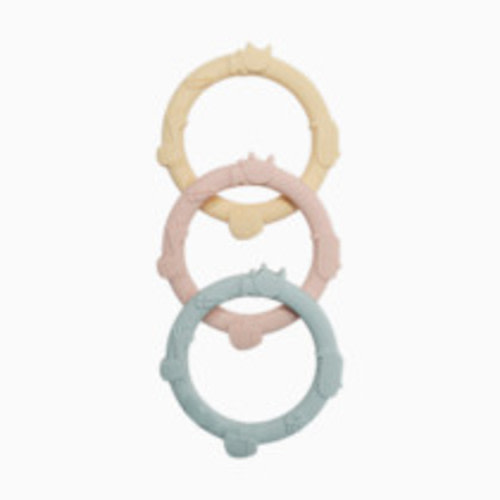 Loulou Lollipop Wild Teething Ring Set - Pastel