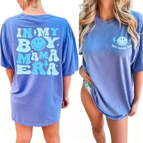 GIFTIFYMAMA Women's Regular Fit Casual Print 100% Cotton Maternity Nursing Tee with Hidden Zippers for Discreet Feeding, Women's Clothes - TikTok Shop