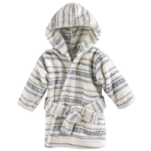 Hudson Baby Infant Plush Animal Face Bathrobe, Aztec, 0-9 Months - Aztec - 0-9 Months