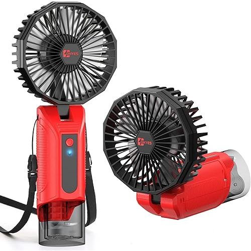 ohyes Magnetic Handheld 4IN Fan Fit for Milwaukee 12V Battery Variable Speed Brushless Motor USB Charging for Camping, Golf Cart & Jobsite(Battery not included)