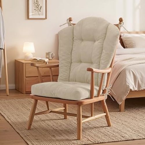Detiblue Wingback Rocking Chair Cushion Set