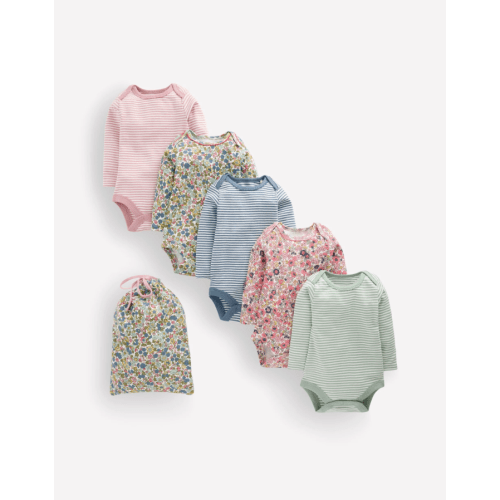 5 - pack Cotton Bodies - Multi Floral Spots | Boden USA