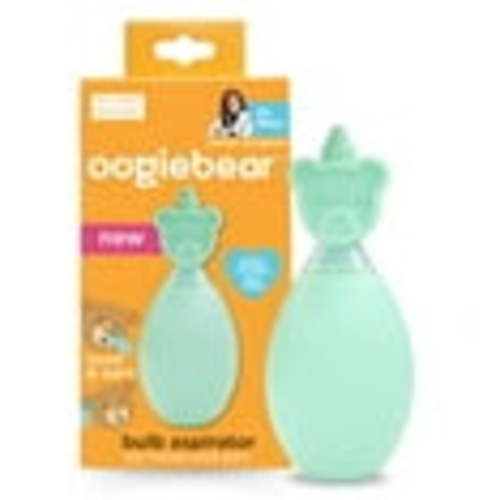 oogiebear Nose Bulb Aspirator for Newborns - BPA Free & Latex Free - Mint Green