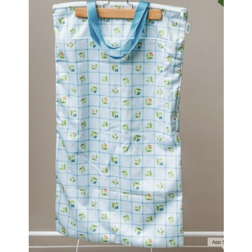 Large Zipper Hanging Wet Bag, Laundry Bag with Handles