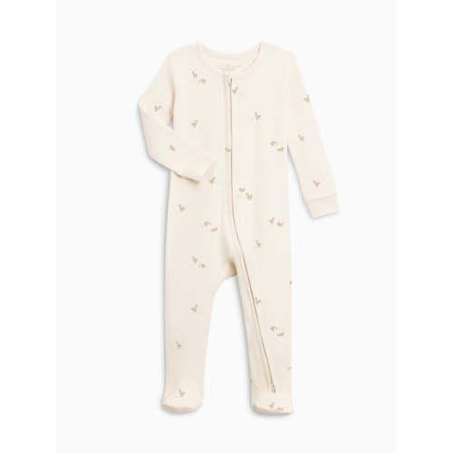 Peyton Zipper Sleeper | Duck / Oat + Chai
