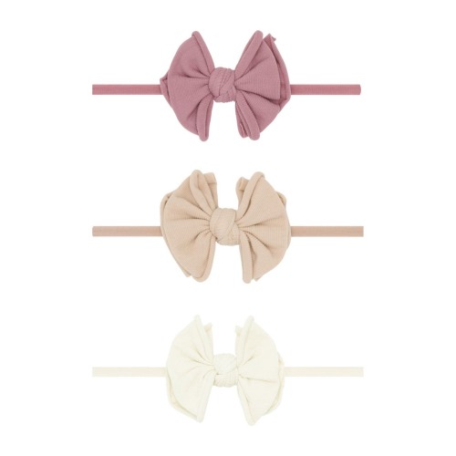 3-Pack Baby Fab Skinny Bow Headbands