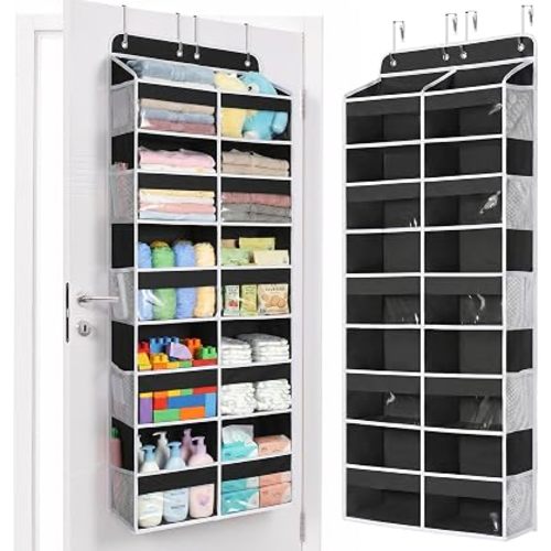 Yecaye 5 Tier Over The Door Organizer, Door Organizer with 10 Compartments