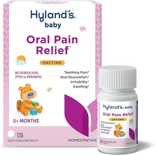 Hyland's Baby Oral Pain Relief for Daytime Discomfort & Swelling, 125ct